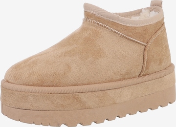 Ital-Design Snowboots in Braun: Vorderseite