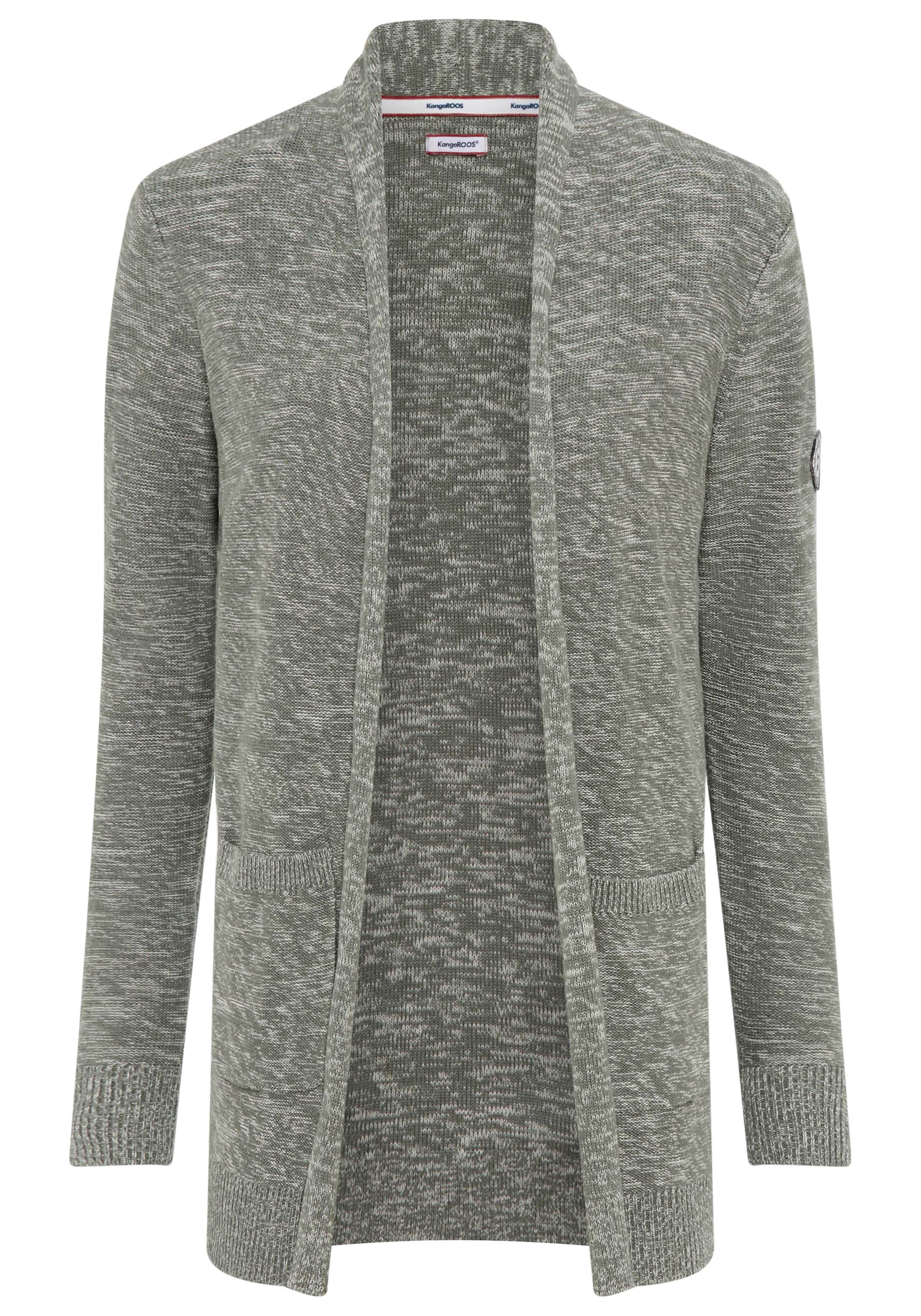 KangaROOS KangaROOS LM Strickjacke in Grau: Vorderseite