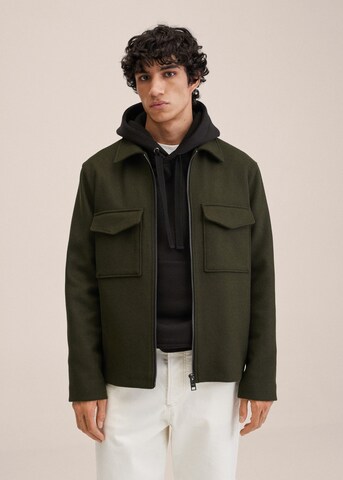 MANGO MAN Between-Season Jacket 'Mistra' in Green: front