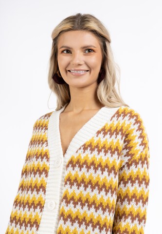 usha FESTIVAL Knit Cardigan in Yellow