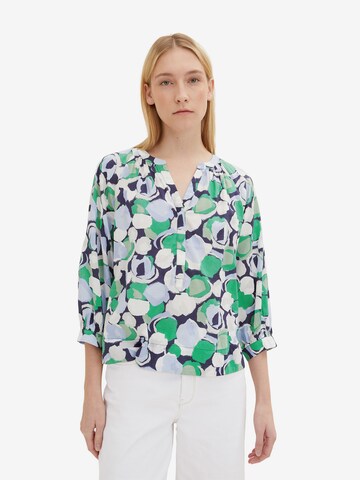 TOM TAILOR - Blusa em verde: frente