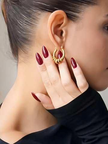 hiBALI Earrings 'Link Curvy' in Gold