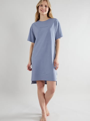 Chemise de nuit TOM TAILOR en bleu : devant
