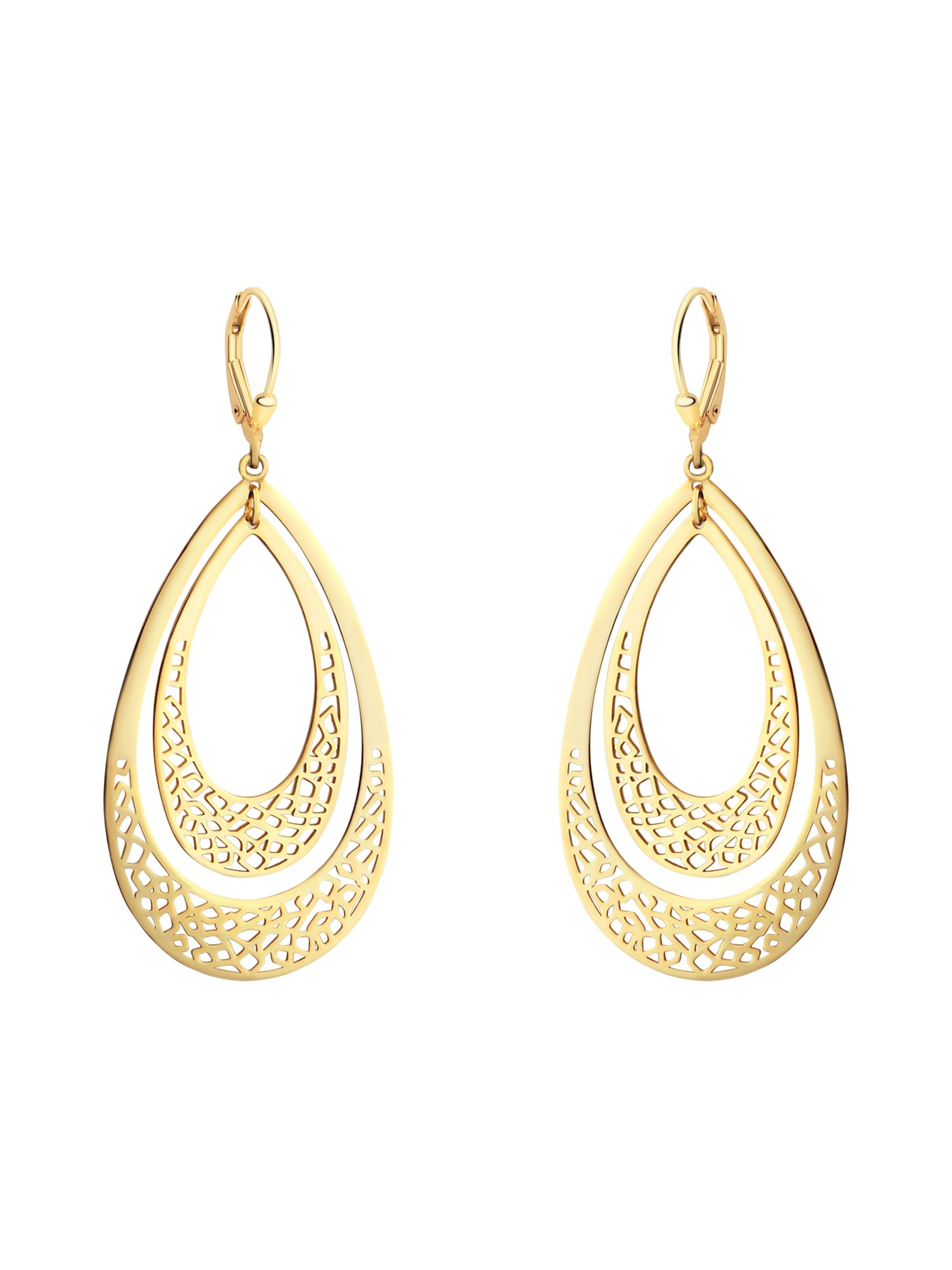 Sofia Milani Ohrringe 'Ornament'‌‌‌‌‌‌‌‌‌ in Gold: Vorderseite