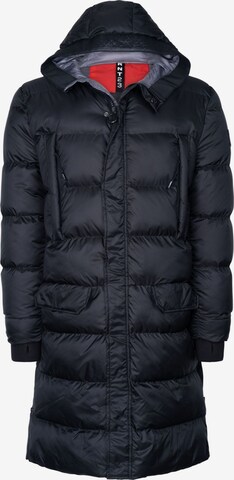 Ron Tomson Between-Seasons Parka in Black: front