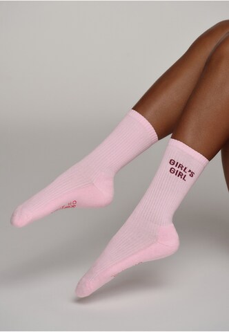 OH APRIL Socks in Pink: front