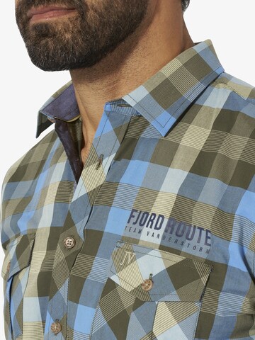 Jan Vanderstorm Comfort fit Button Up Shirt 'Thiade' in Green