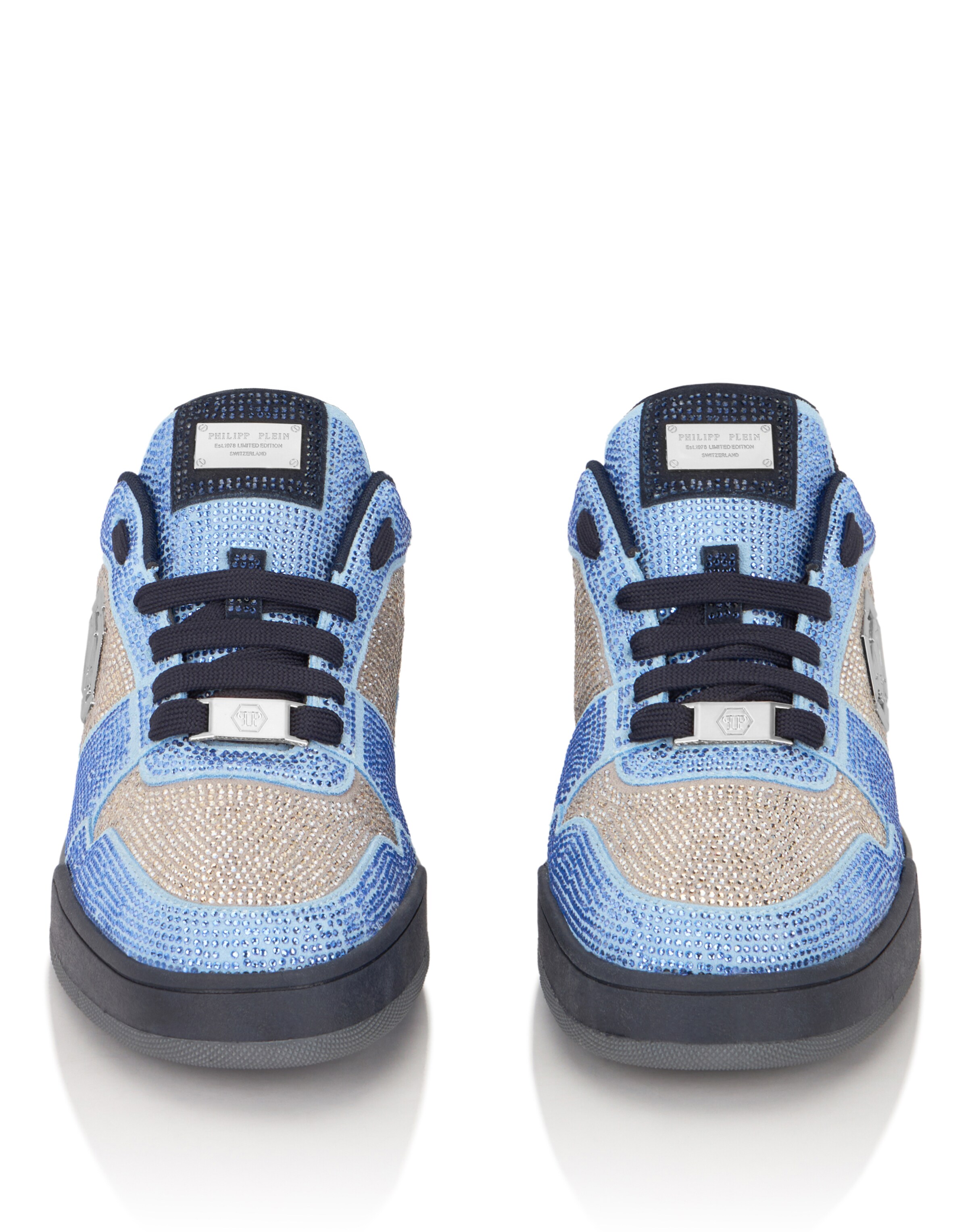 Baskets basses Philipp Plein en bleu