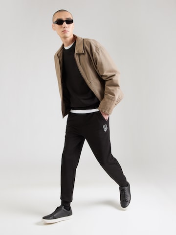 Karl Lagerfeld Tapered Hose in Schwarz