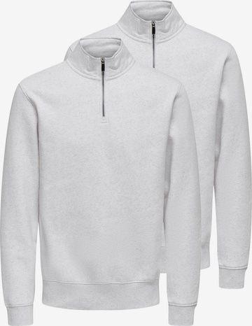 Only & Sons Sweatshirt 'Ceres' in Grau: Vorderseite