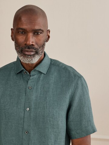 Next - Ajuste regular Camisa 'Signature' en azul