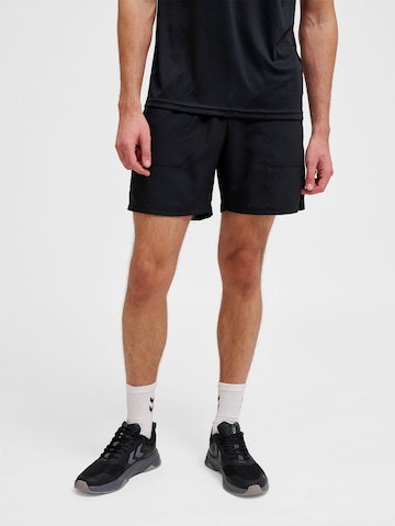 Hummel Regular Sportbroek 'Pulse' in Zwart: voorkant