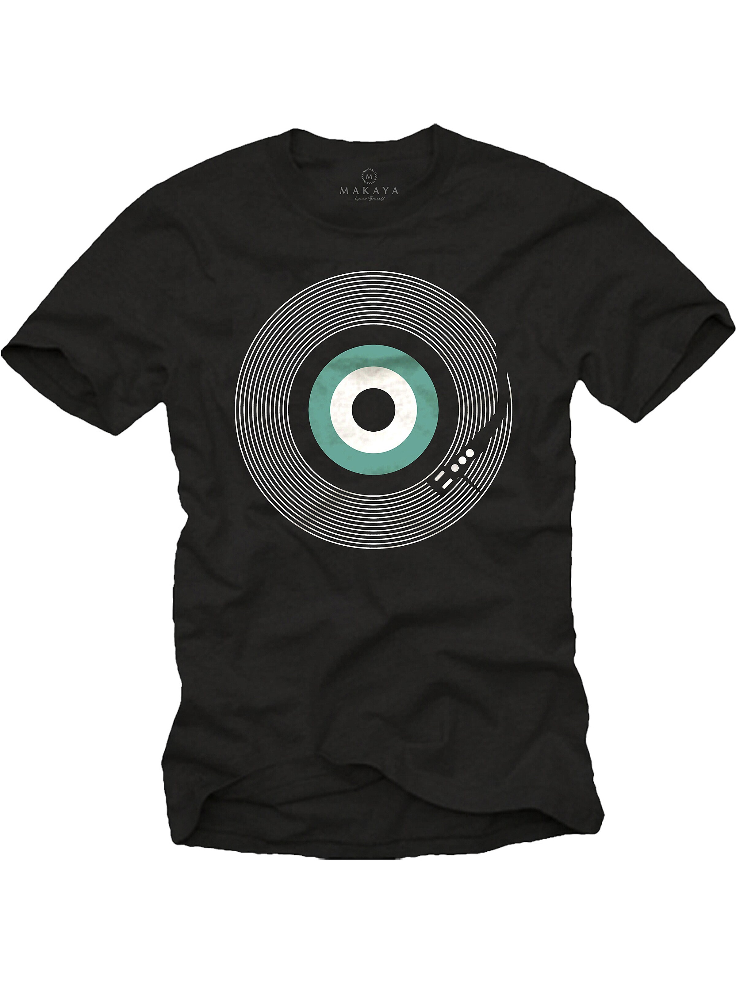MAKAYA Shirt 'Final Track' in Black: front