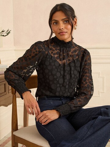 love & roses Blouse in Black