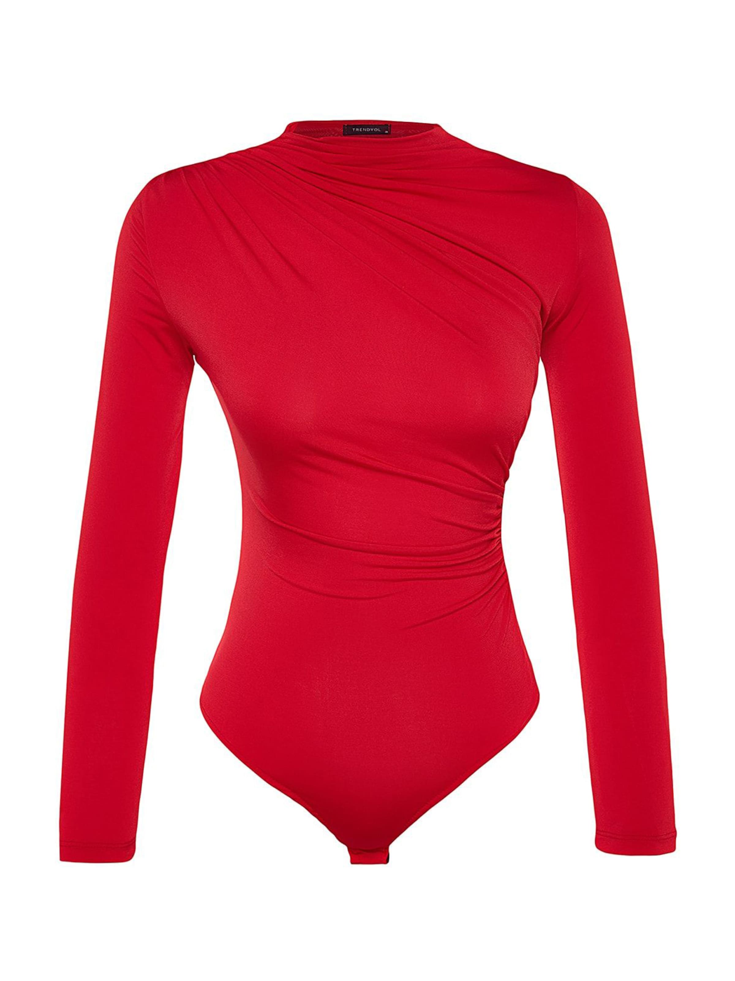 Shirtbody Trendyol en rouge : devant