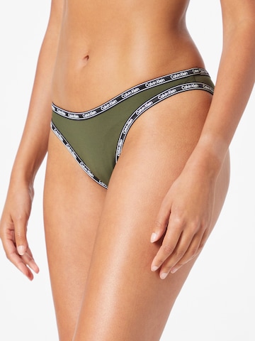 Calvin Klein Swimwear Bikinové nohavičky - Zelená: predná strana