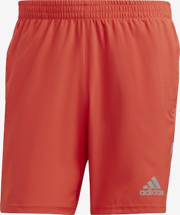 ADIDAS SPORTSWEAR Regular Workout Pants 'OWN THE RUN' in Orange: front