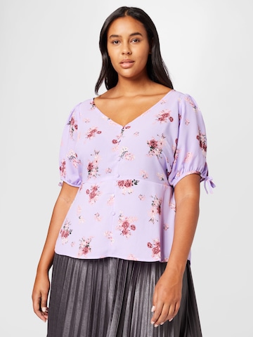 Camicia da donna di Dorothy Perkins Curve in lilla: frontale