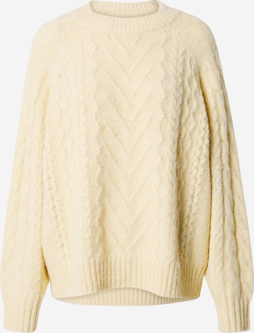 TOPSHOP Sweater in Yellow: front