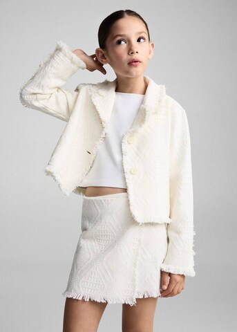 MANGO KIDS Knit Cardigan 'Nica' in Beige: front