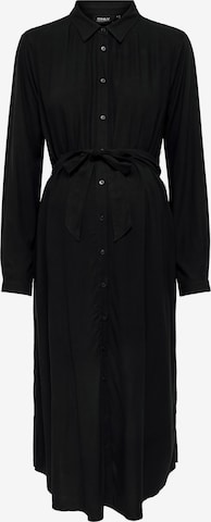 Only Maternity Shirt dress 'Mama' in Black