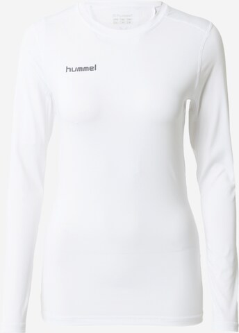 T-shirt fonctionnel Hummel en blanc : devant