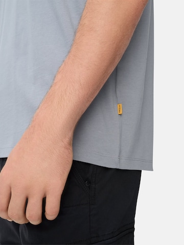 CAMEL ACTIVE T-Shirt aus reiner Baumwolle in Blau