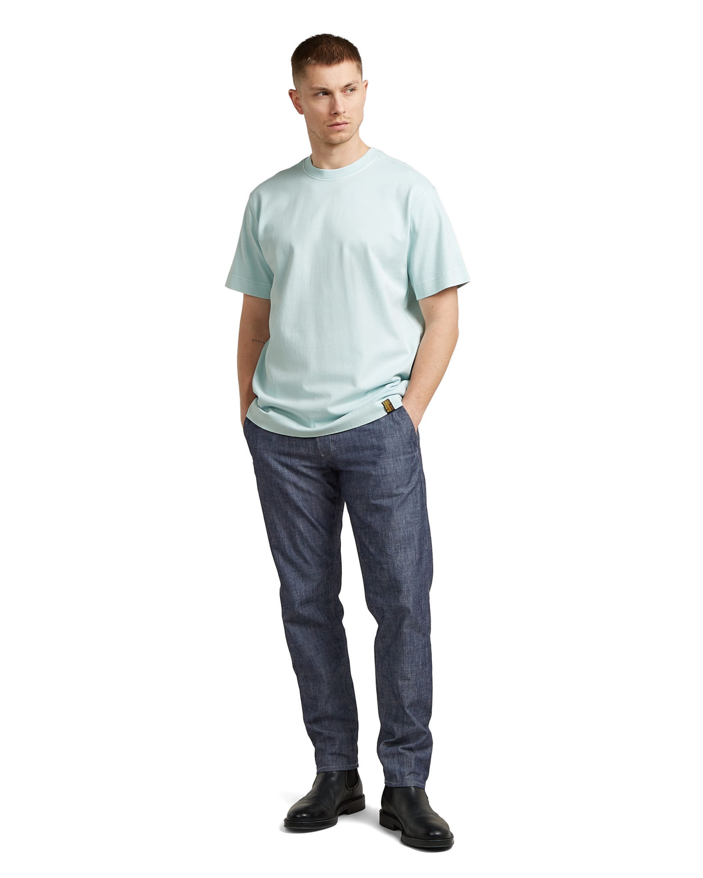 G-STAR Shirt 'GS-01 Washed T-Shirt' in Blue