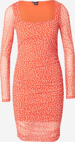 Monki - Vestido em laranja: frente