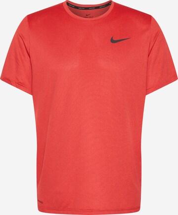 NIKE - Camisa funcionais 'Pro' em vermelho: frente