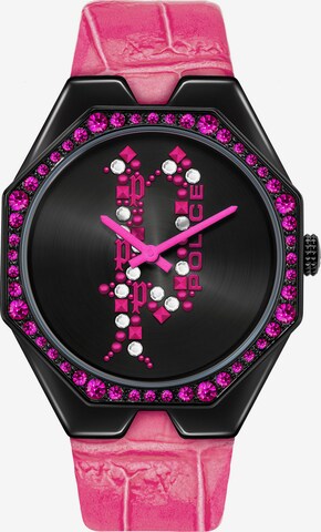 POLICE Analog Watch in Pink: front