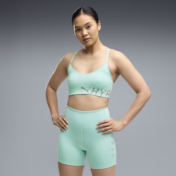 PUMA Bustier Sport bh 'Puma x Hyrox Pwrmode' in Groen: voorkant