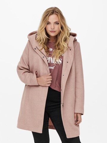 Cappotto invernale 'SEDONA' di ONLY Carmakoma in rosa: frontale