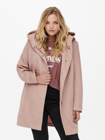 ONLY Carmakoma Ανοιξιάτικο και φθινοπωρινό παλτό 'SEDONA' σε ροζ: μπροστά