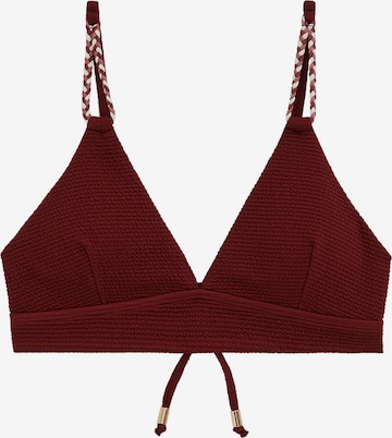 WE Fashion Kolmio Bikinitoppi värissä punainen: etupuoli