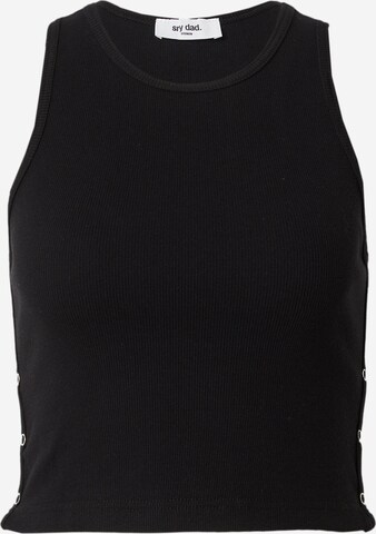 sry dad. co-created by ABOUT YOU Top in Black: front