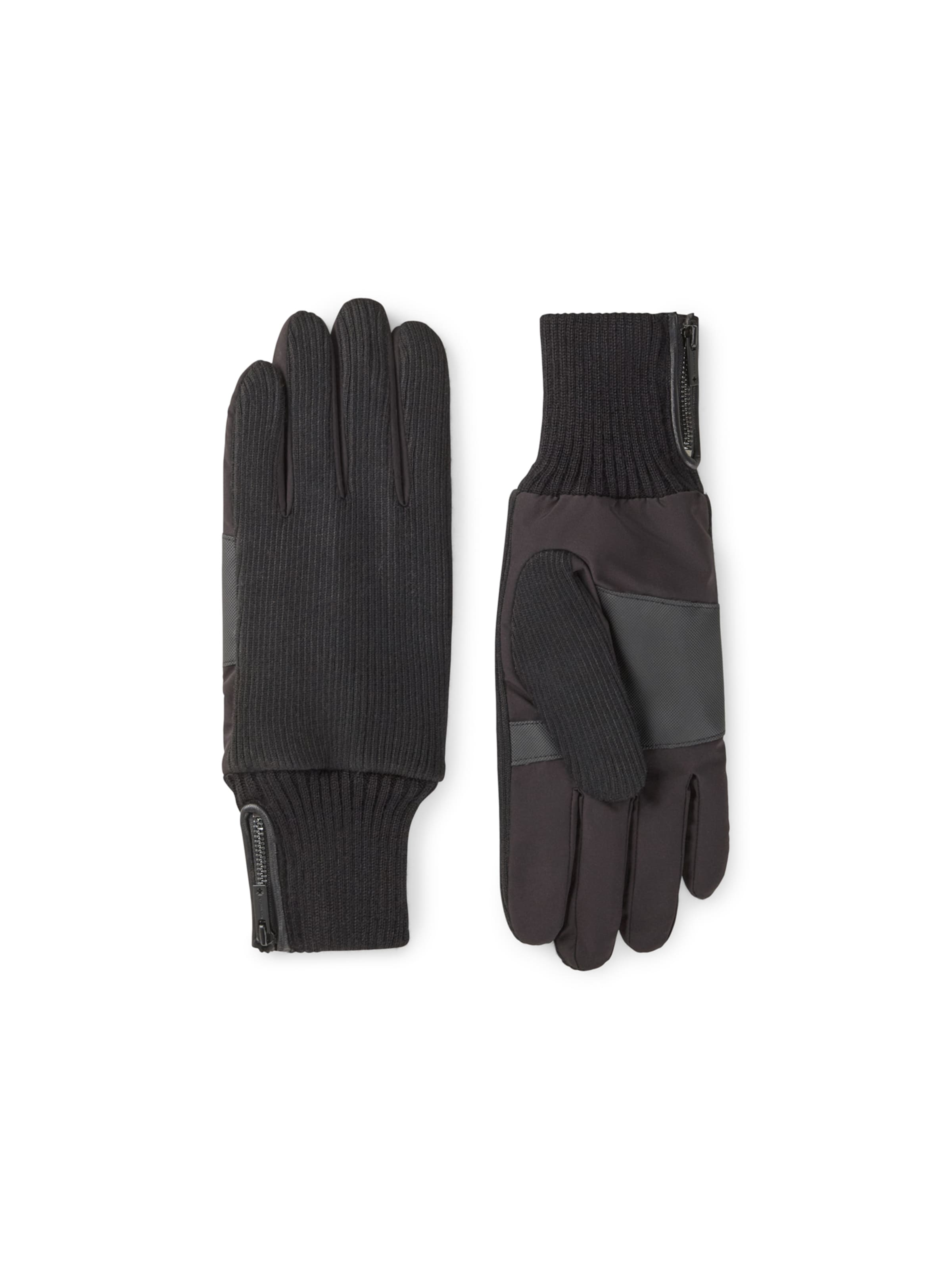 STRELLSON Vingerhandschoenen in Zwart: voorkant