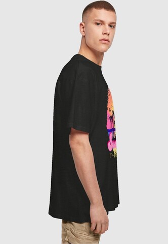 Merchcode T-Shirt 'Summer Vibes Sunset' in Schwarz