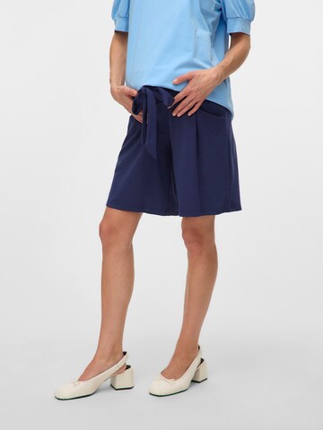 regular Pantaloni 'MLGry' di MAMALICIOUS in blu: frontale