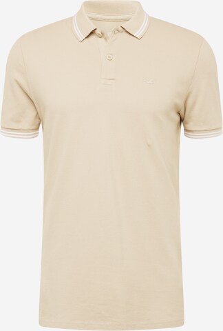 HOLLISTER T-shirt 'MAR4' i beige: framsida