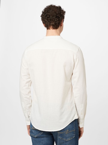 BLEND - Ajuste estrecho Camisa en blanco