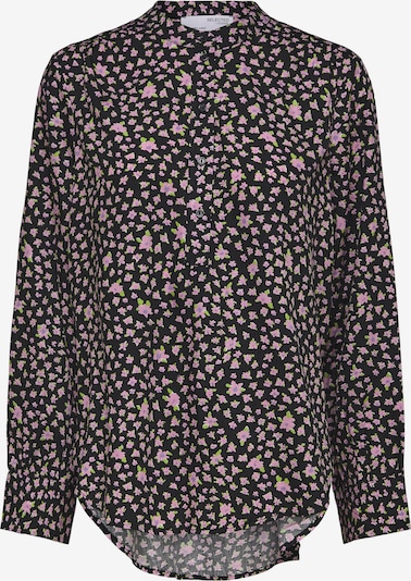 Bluză 'Judita' SELECTED FEMME pe verde deschis / roz deschis / negru, Vizualizare produs