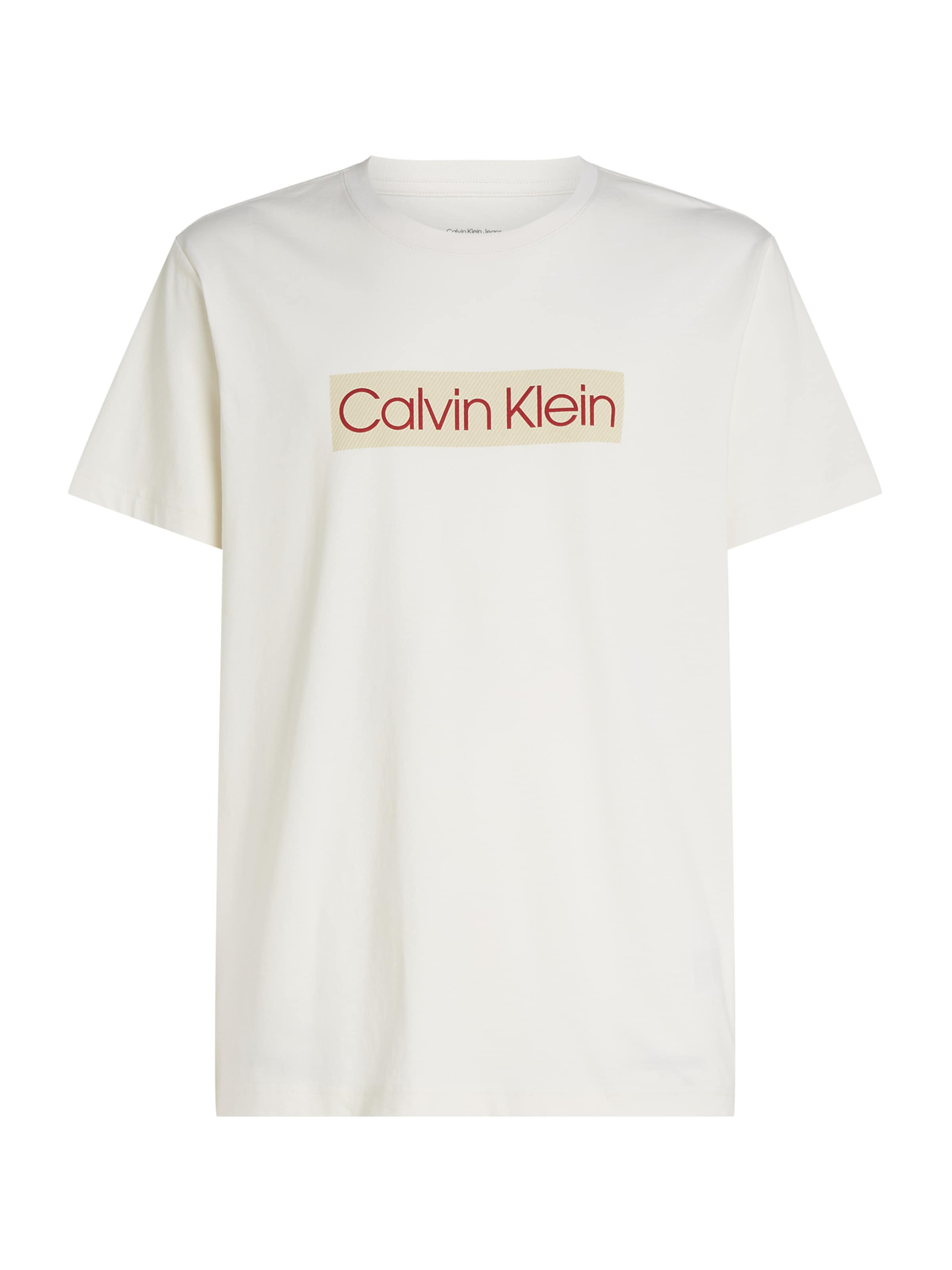 Calvin Klein Jeans Tričko – bílá: přední strana