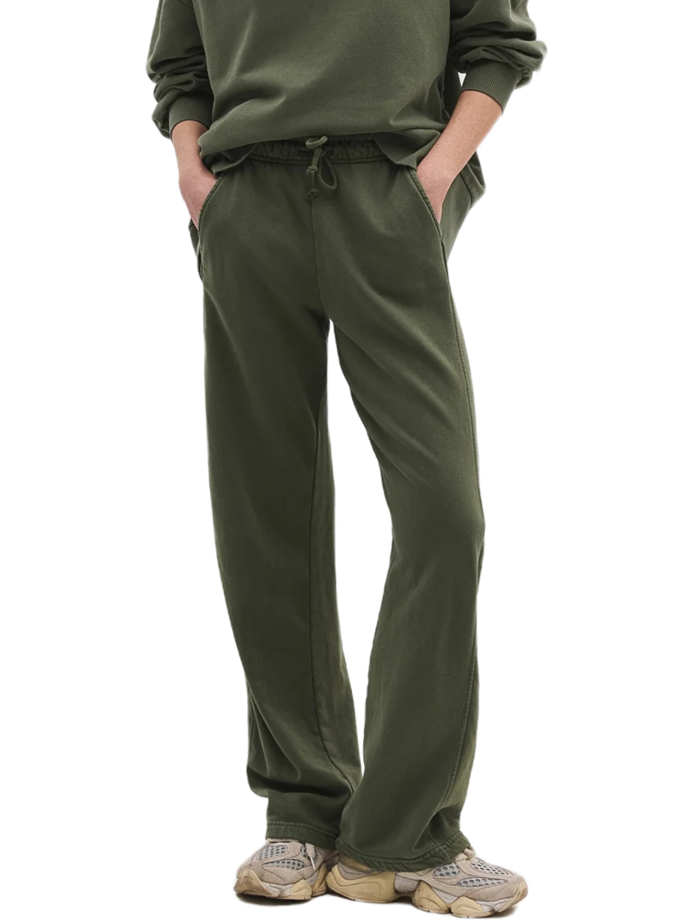 No Matter What Loosefit Broek in Groen: voorkant