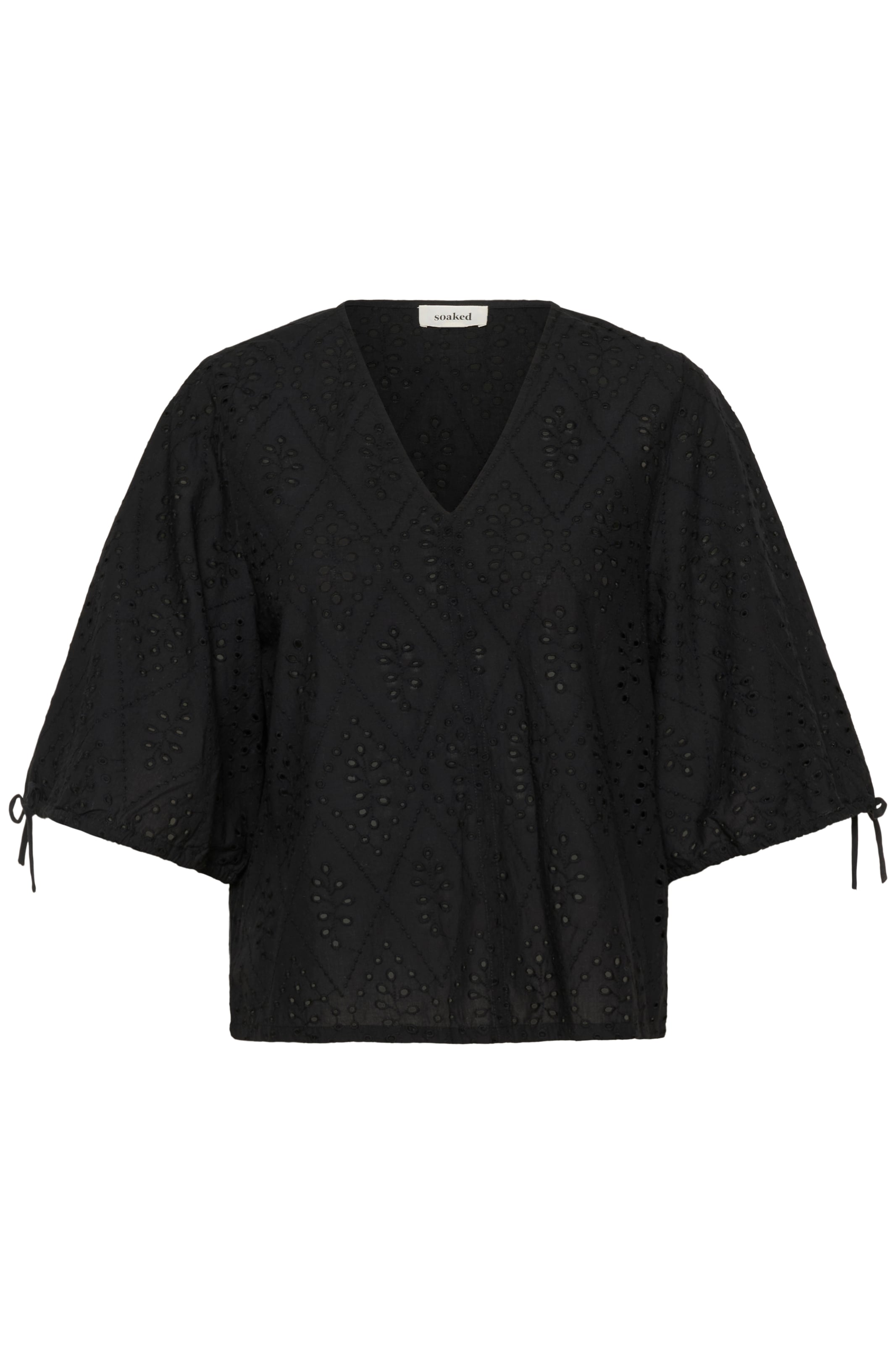 SOAKED IN LUXURY Bluse 'Joella' i sort: forside