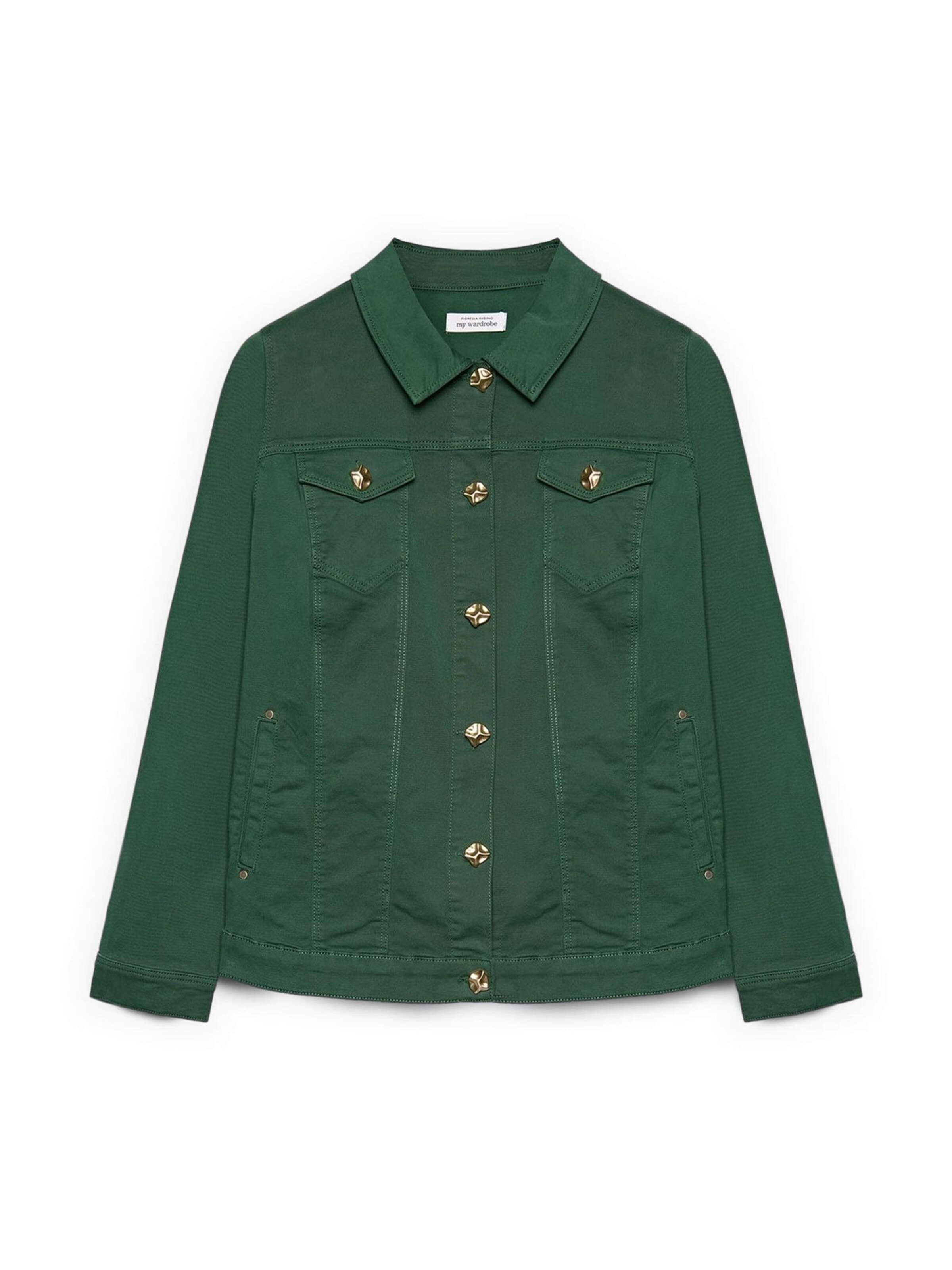 Fiorella Rubino Between-Season Jacket in Green: front
