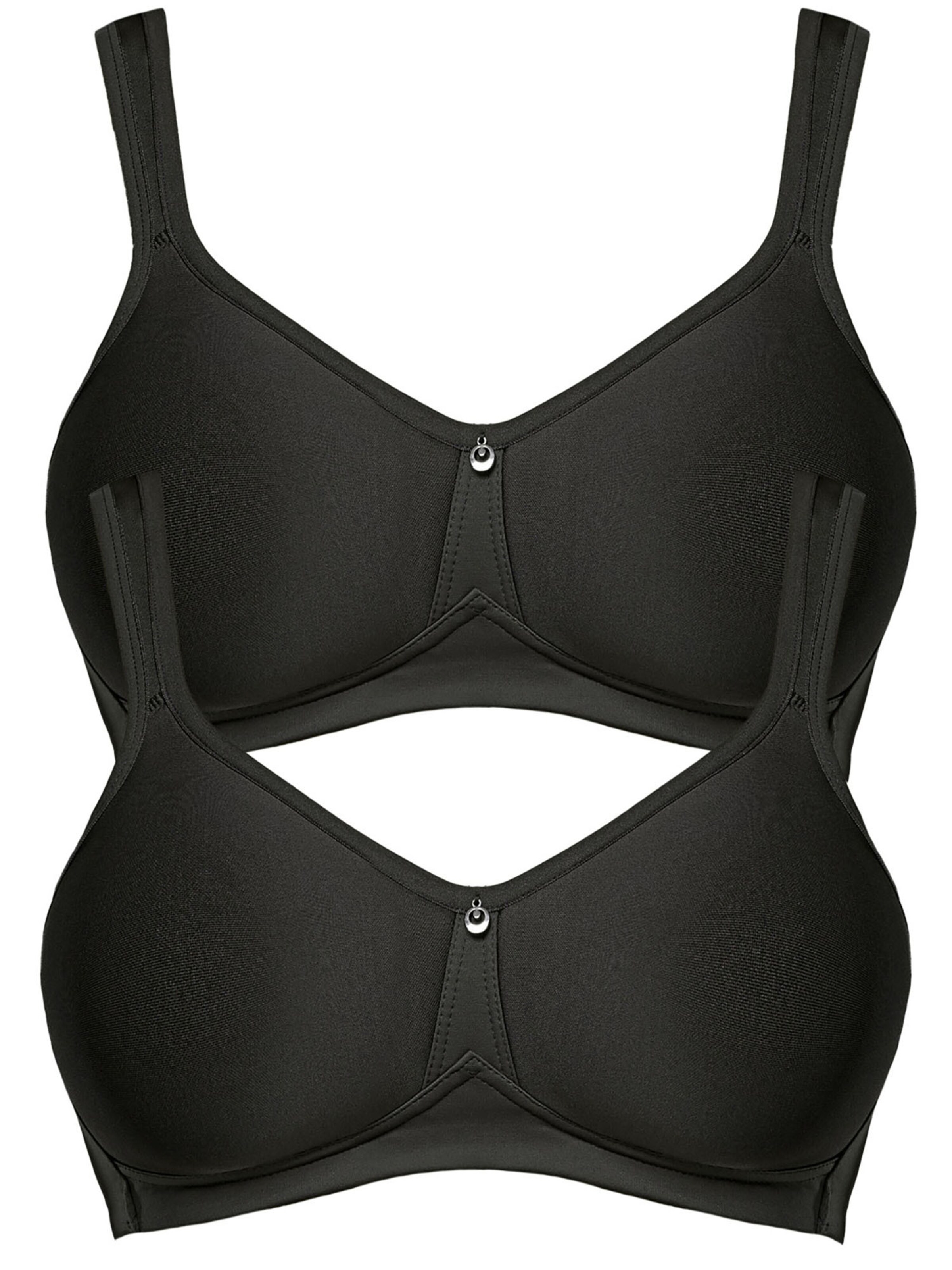 SUSA Bra 'Catania' in Black: front