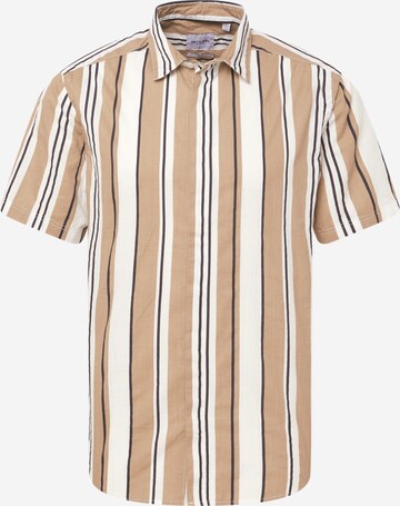 Coupe regular Chemise 'KETAN' Only & Sons en beige : devant