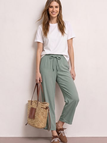STREET ONE Loosefit Hose 'Emee' in Grün