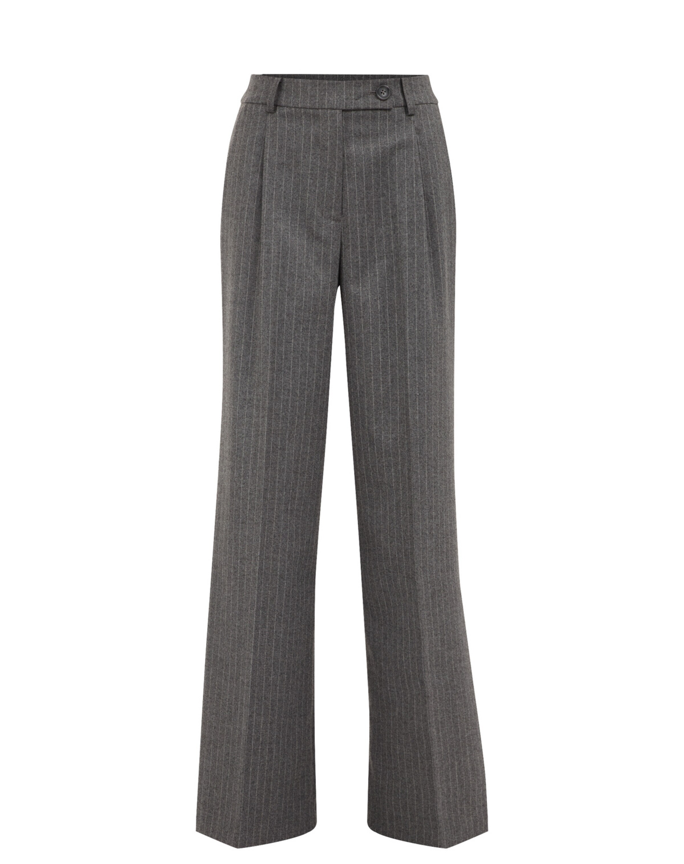 Bootcut Pantaloni con piega frontale di WE Fashion in grigio: frontale